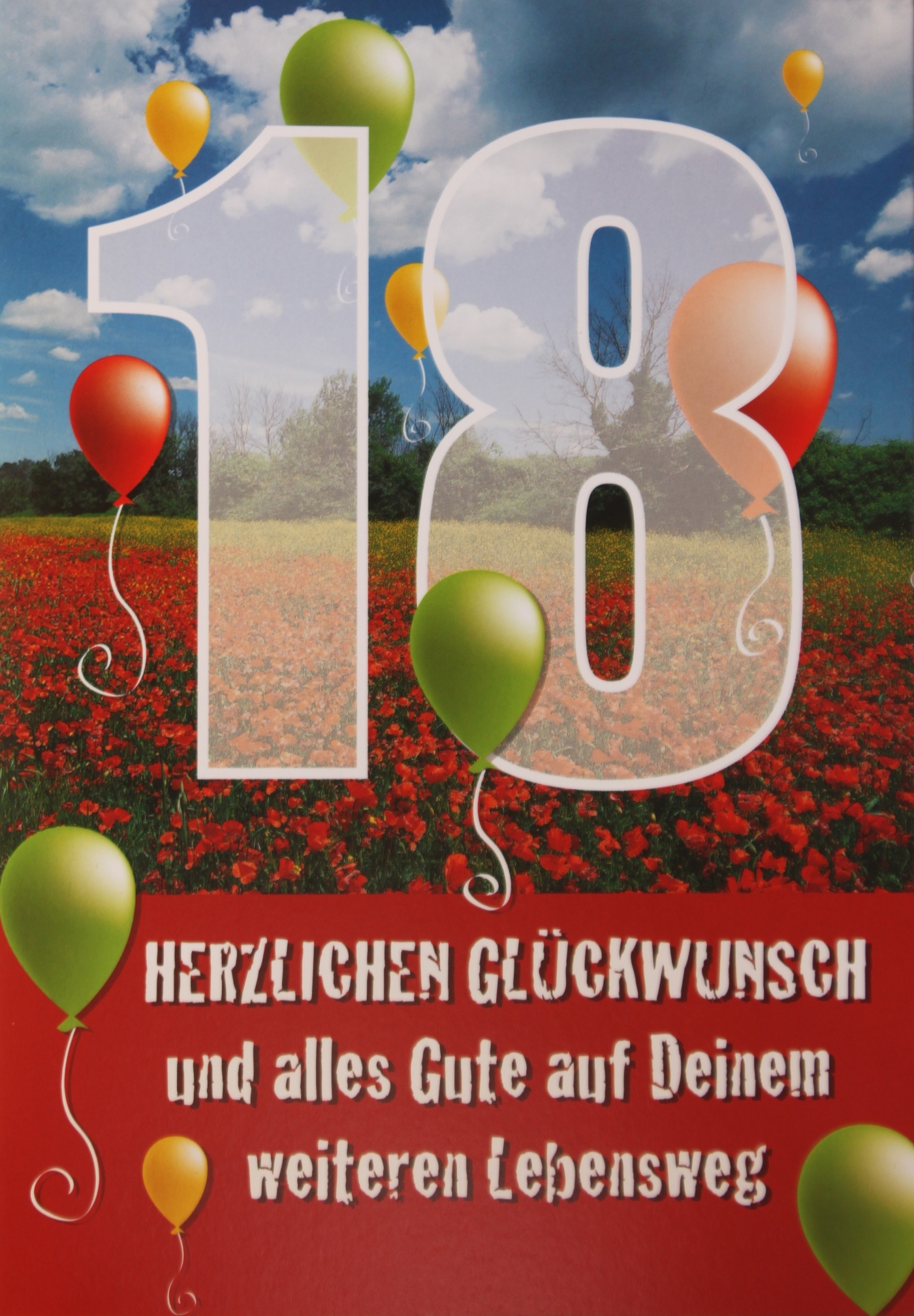 M180 18 Geburtstag Gluckwunschkarten Grosshandel